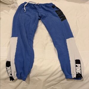 Vintage Y2K Pink XS Women’s Blue and White Joggers